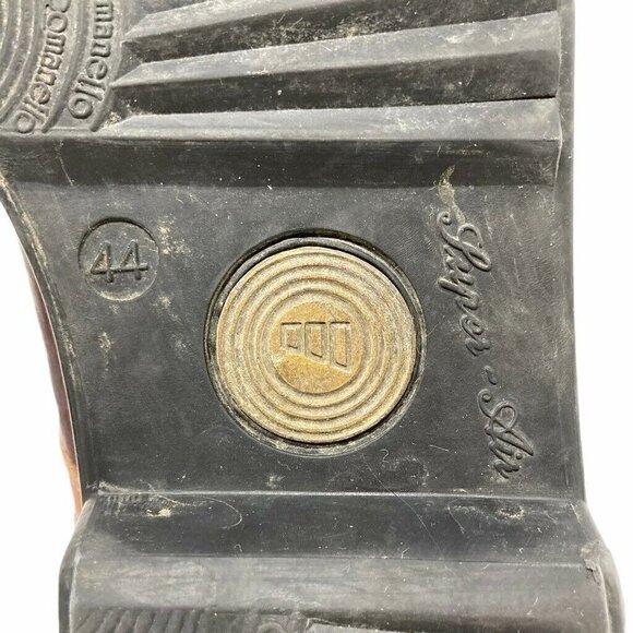 Eddie Bauer Mens Ankle Boots Brown Leather Shearling Lined Buckle Lace Up 10.5 M - Picture 9 of 10